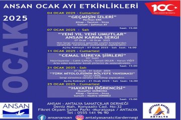 OCAK AYI ETKİNLİK TAKVİMİ