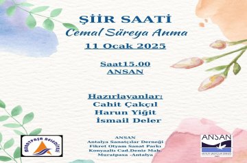 ŞİİR SAATİ - CEMAL SÜREYA  ANMA